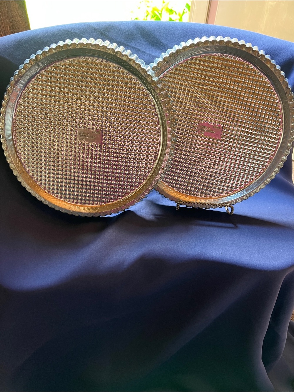 PAMPERED CHEF STAINLESS STEEL FLAN PANS